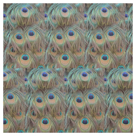 Peacock Schwanz Feathers Fabric Stoff (Muster)