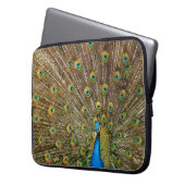 Peacock Schwanz Feathers Laptopschutzhülle (Vorderseite Links)