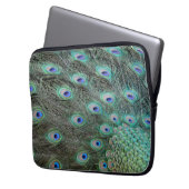 Peacock Schwanz Feathers Laptopschutzhülle (Vorderseite Links)