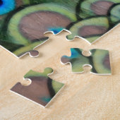 Peacock Schwanz Feathers Puzzle (Seite)