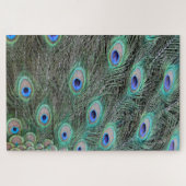 Peacock Schwanz Feathers Puzzle (Horizontal)