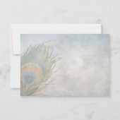 Peacock Scroll UAWG RSVP Karte (Rückseite)