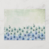 Peacock Sea Fantasy Wedding Danke Karte (Rückseite)