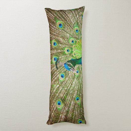 Peacock Seitenschläferkissen (Rückseite (Vertikal))