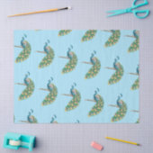 Peacock-Serie Design 3 - blaues Gewebepapier Seidenpapier (Basteln)