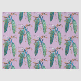 Peacock Serie Design 6 Lilac Tissue Paper Seidenpapier