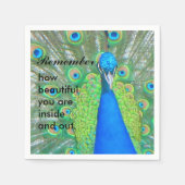 Peacock Serviette (Vorderseite)