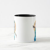 Peacock Shine art, no background, with Isaiah 60:1 Tasse (Zentrum)