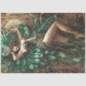 Peacock Showgirl Seidenpapier (Vorderseite)