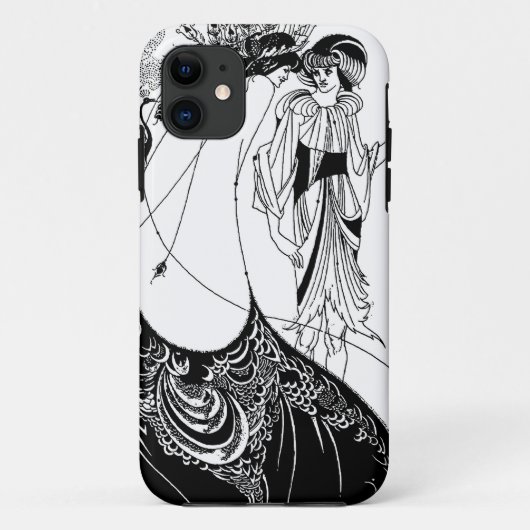 Peacock Skirt Beardsley Art Nouveau Case-Mate iPhone Hülle (Rückseite)