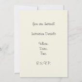 Peacock Skirt Beardsley Art Nouveau Einladung (Rückseite)