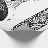 Peacock Skirt Beardsley Art Nouveau Geschenkpapier (Ecke)