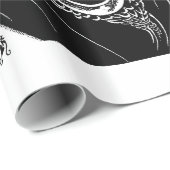 Peacock Skirt Beardsley Art Nouveau Geschenkpapier (Rolleneckpunkt)