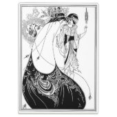 Peacock Skirt Beardsley Art Nouveau Klemmbrett (Rückseite)