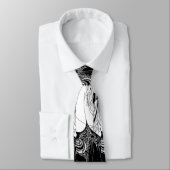 Peacock Skirt Beardsley Art Nouveau Krawatte (Gebunden)