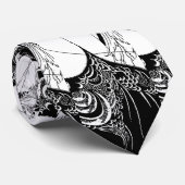 Peacock Skirt Beardsley Art Nouveau Krawatte (Gerollt)