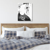 Peacock Skirt Beardsley Art Nouveau Leinwanddruck (Insitu (Schlafzimmer))