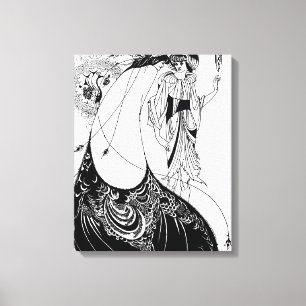 Peacock Skirt Beardsley Art Nouveau Leinwanddruck