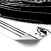 Peacock Skirt Beardsley Art Nouveau Poster (Ecke)