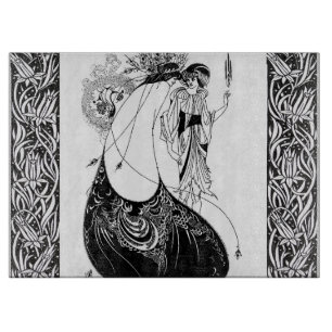 Peacock Skirt Beardsley Art Nouveau Schneidebrett