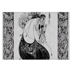 Peacock Skirt Beardsley Art Nouveau Schneidebrett