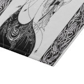 Peacock Skirt Beardsley Art Nouveau Schneidebrett (Ecke)