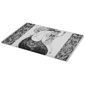 Peacock Skirt Beardsley Art Nouveau Schneidebrett (Ecke)