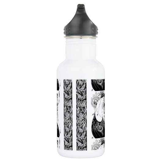 Peacock Skirt Beardsley Art Nouveau Trinkflasche (Rechts)