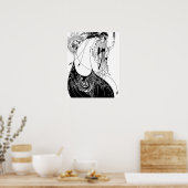 Peacock Skirt Beardsley Nouveau Poster (Küche)