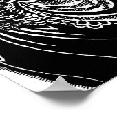 Peacock Skirt Beardsley Nouveau Poster (Ecke)