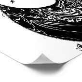 Peacock Skirt Beardsley Nouveau Poster (Ecke)