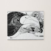 Peacock Skirt Beardsley Nouveau Puzzle (Horizontal)