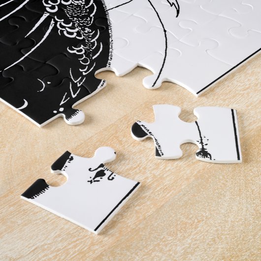 Peacock Skirt Beardsley Nouveau Puzzle (Seite)