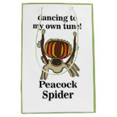 Peacock Spider Funny Mittlere Geschenktüte (Vorderseite)