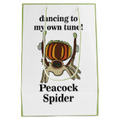 Peacock Spider Funny Mittlere Geschenktüte (Rückseite)