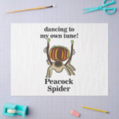 Peacock Spider Funny Seidenpapier (Basteln)