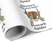 Peacock Spider Insect Funny Geschenkpapier (Rolleneckpunkt)