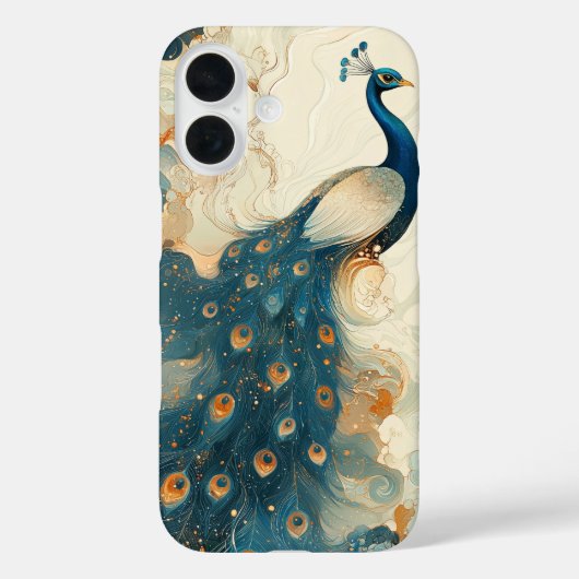 Peacock Splendor Case-Mate iPhone Hülle (Rückseite)