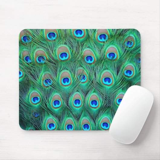 Peacock Splendor Mousepad (Mit Mouse)
