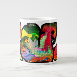Peacock spring Art Jumbo-Tasse