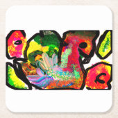 Peacock spring Art Rechteckiger Pappuntersetzer (Vorderseite)