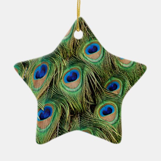 Peacock Star Ornament (Vorne)