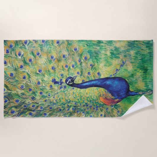 Peacock - Strandtuch (Vorderseite)