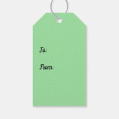 Peacock Strut Geschenkanhänger (Rückseite)