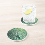 Peacock Strut Getränkeuntersetzer (Seite)