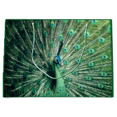 Peacock Strut Große Geschenktüte (Vorderseite)