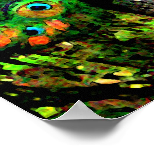 Peacock Strut Poster (Ecke)