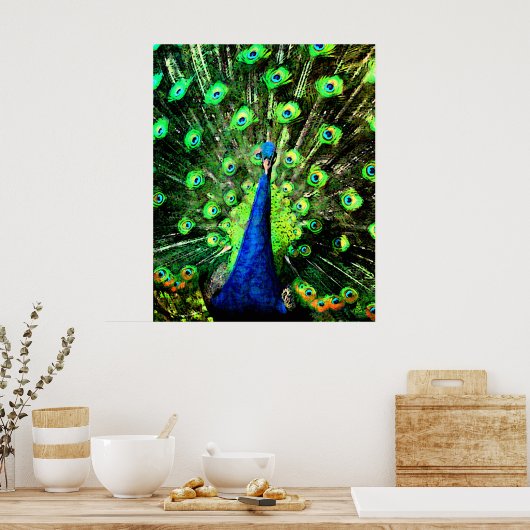 Peacock Strut Poster (Küche)