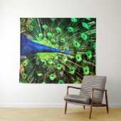 Peacock Strut Wandteppich (Beispiel (Horizontal))