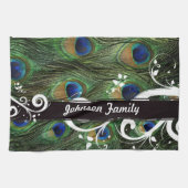 Peacock Swirl Geschirrtuch (Horizontal)